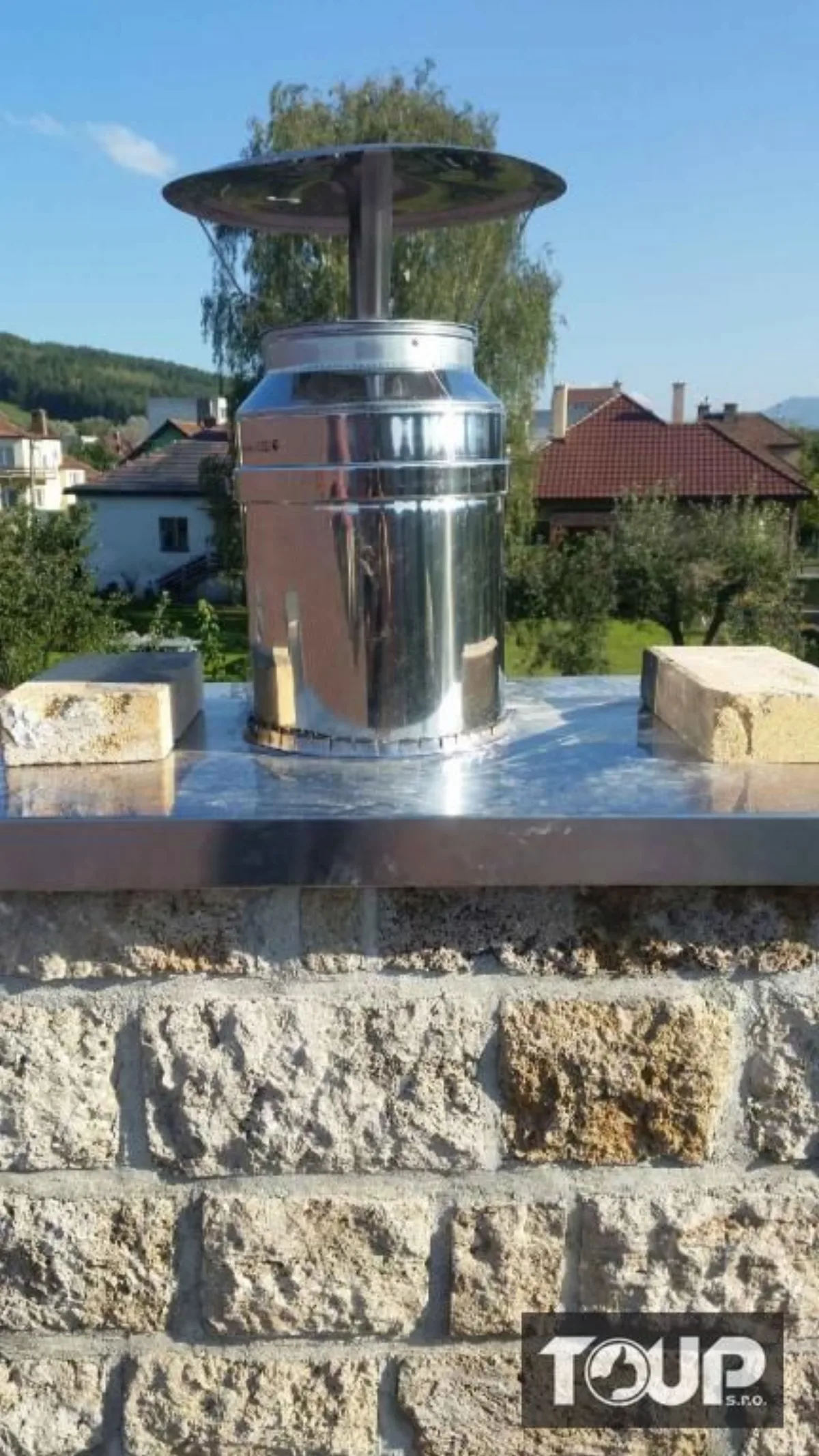 Komínové nerezové vložky KF — realizace TOUP